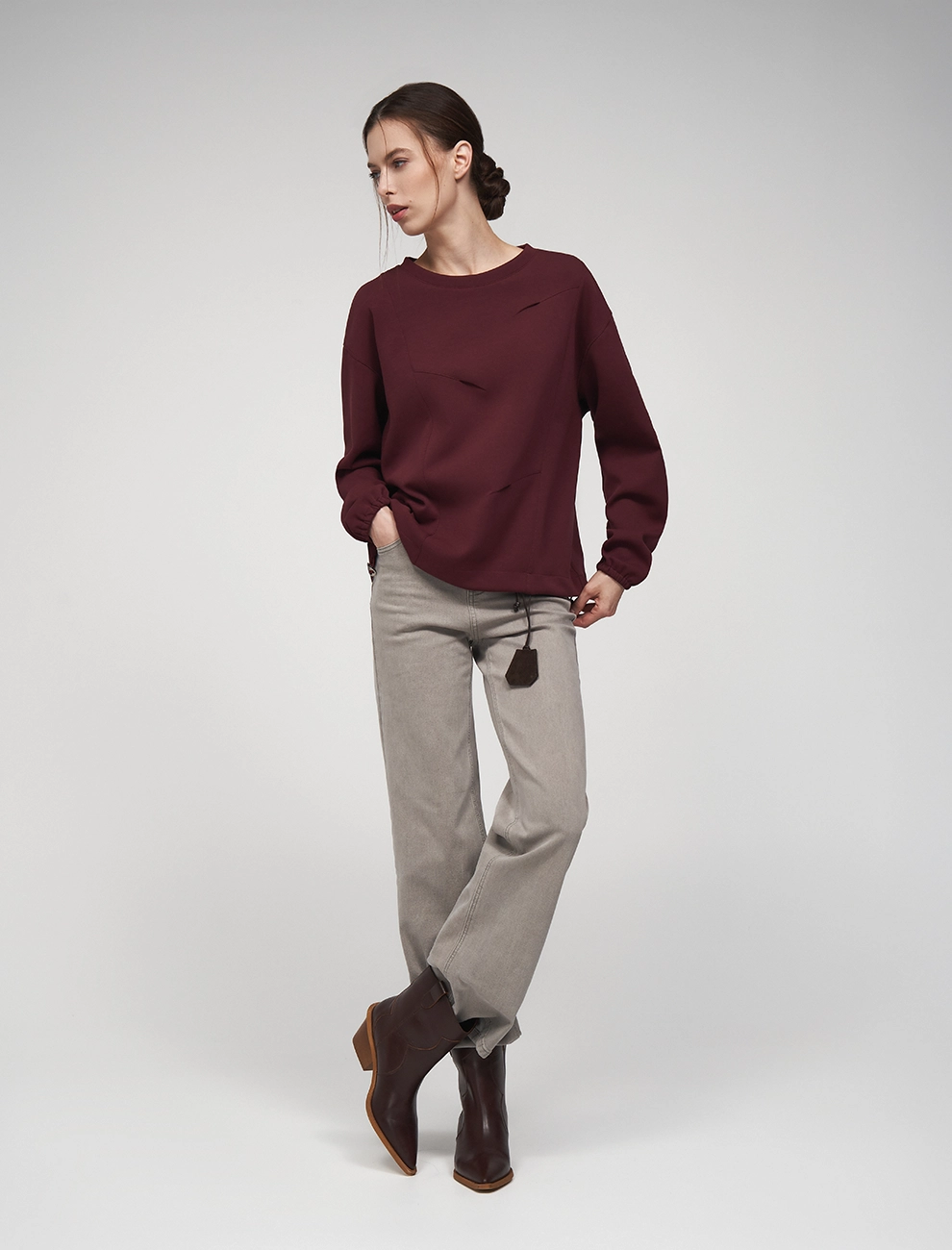 Свитшот женский 2526-0451-06 хлопок Hass