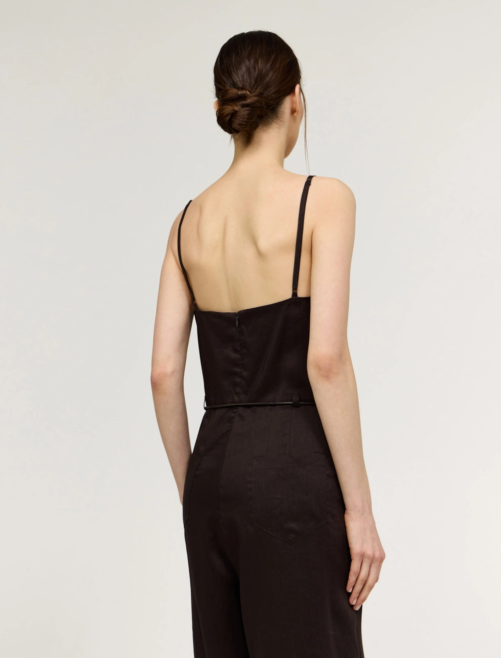 Коричневый женский комбинезон из крапивы крапива Hass