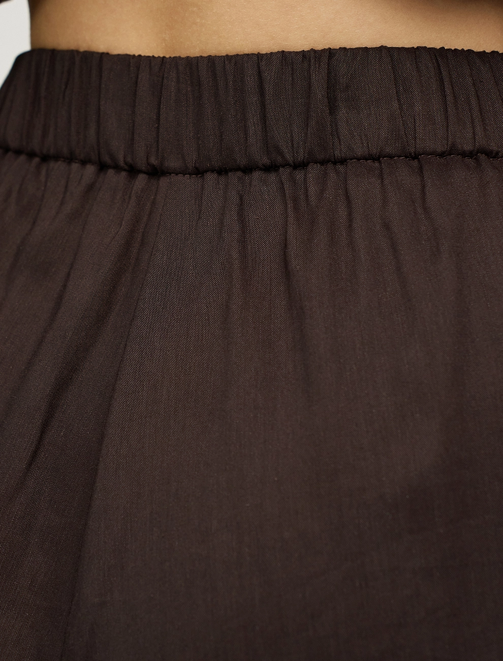 Коричневые женские брюки из крапивы прямого силуэта крапива Hass