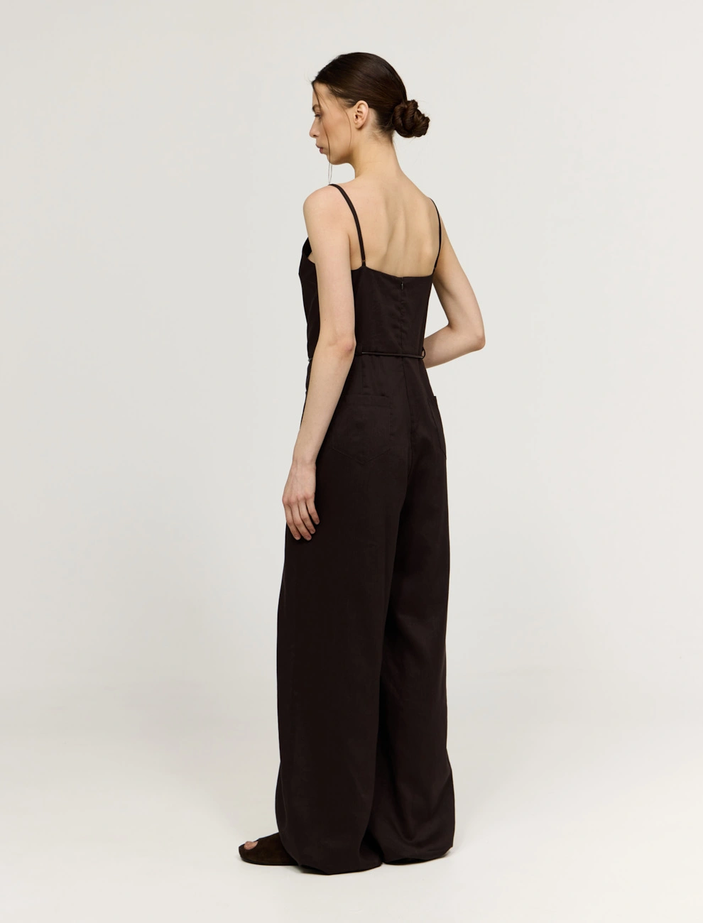 Коричневый женский комбинезон из крапивы крапива Hass