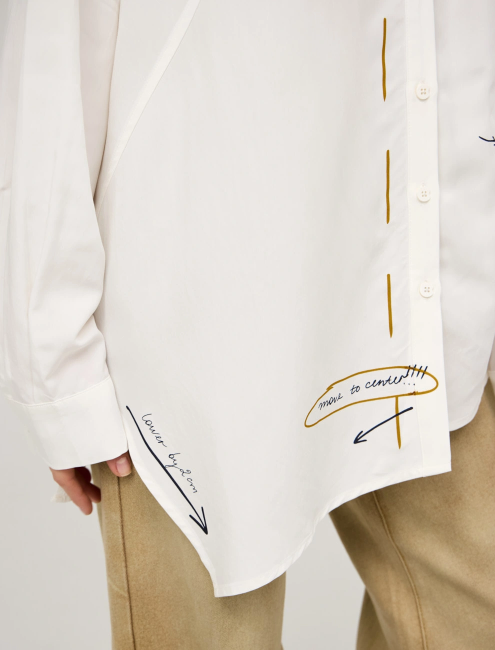 Рубашка женская "Направках" хлопок Hass