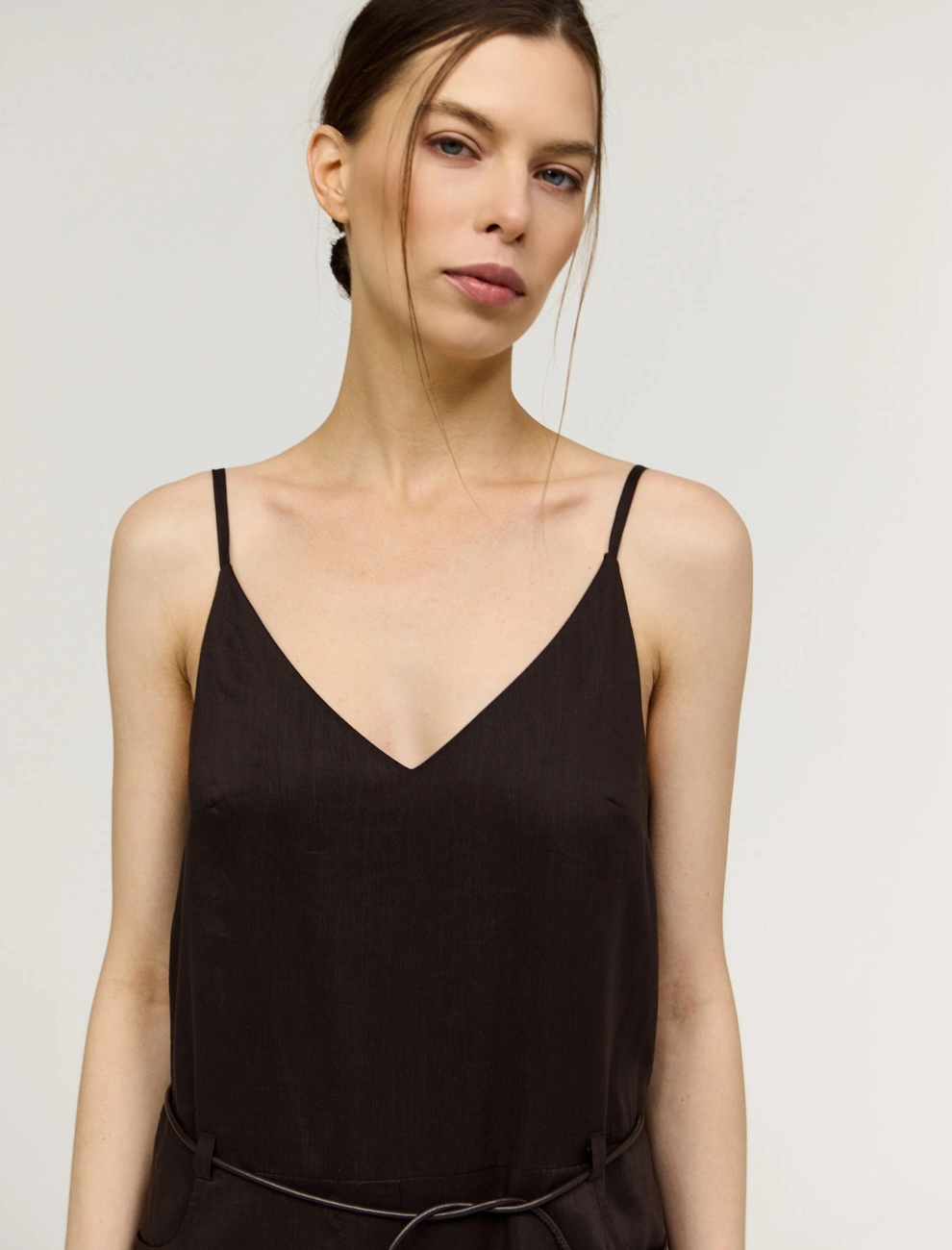 Коричневый женский комбинезон из крапивы крапива Hass