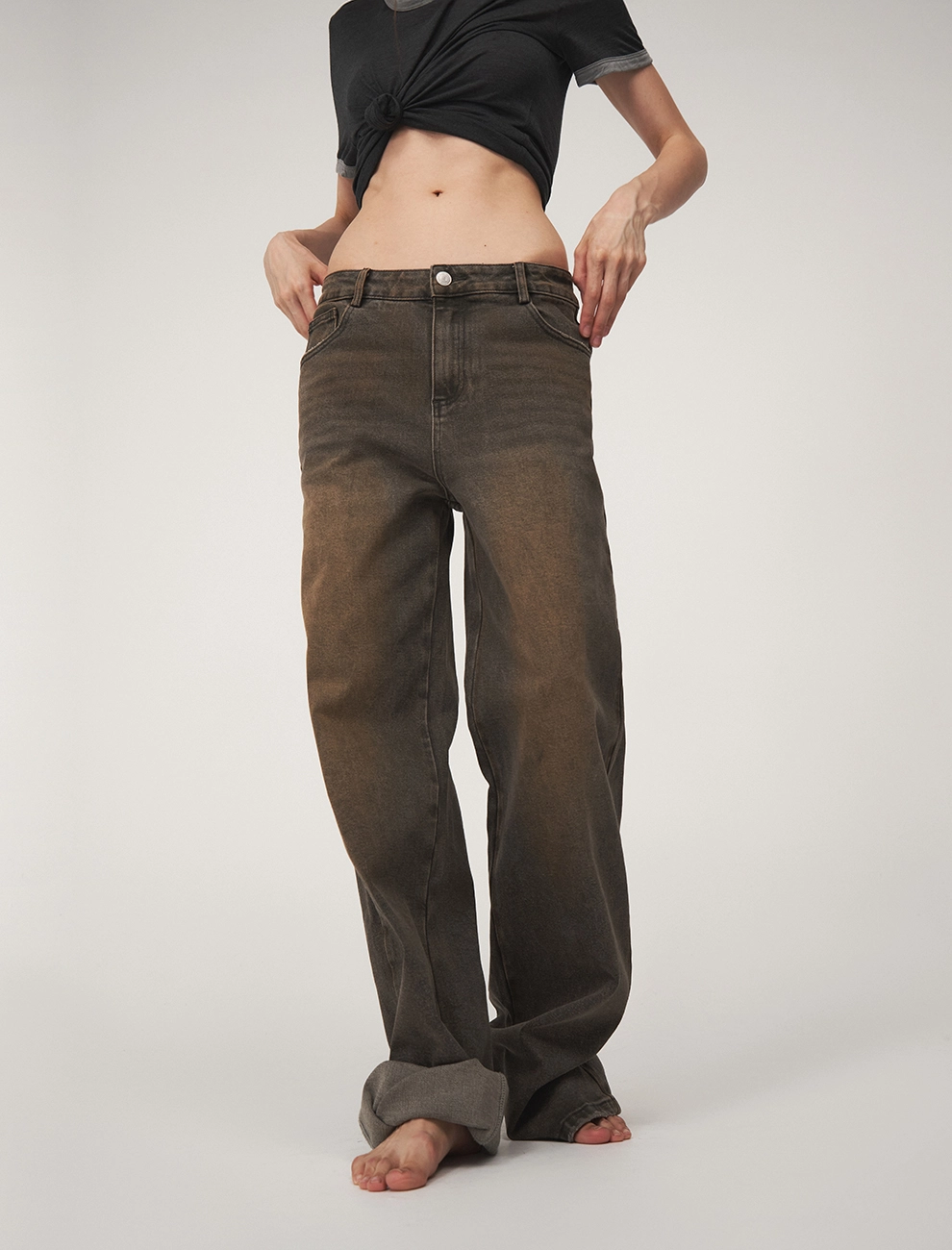 Джинсы женские 2526-0335-05 хлопок Hass