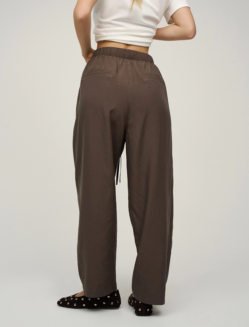 Брюки женские из  тенсела на резинке  Hass