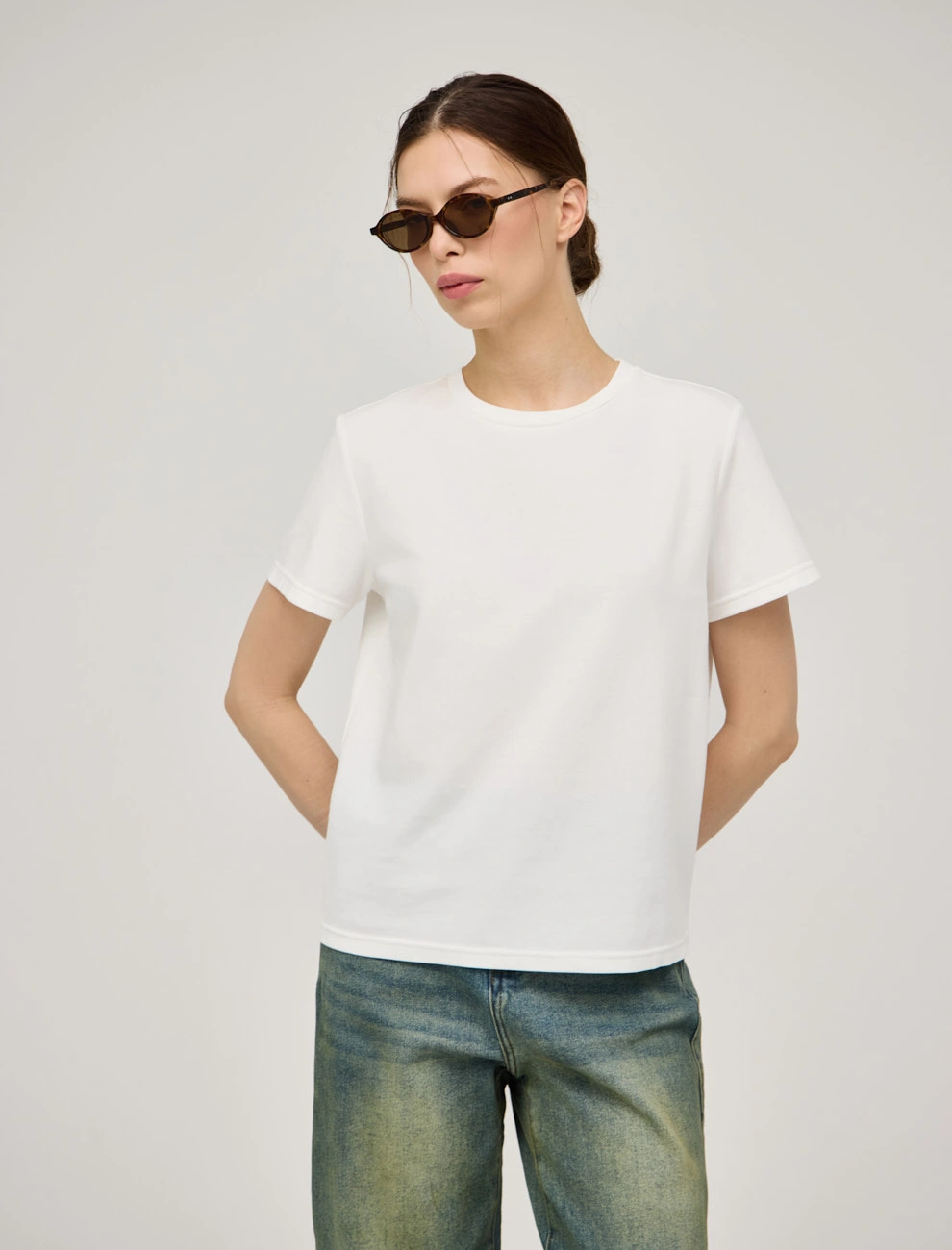 Футболка женская NOS-230201-01 хлопок Hass