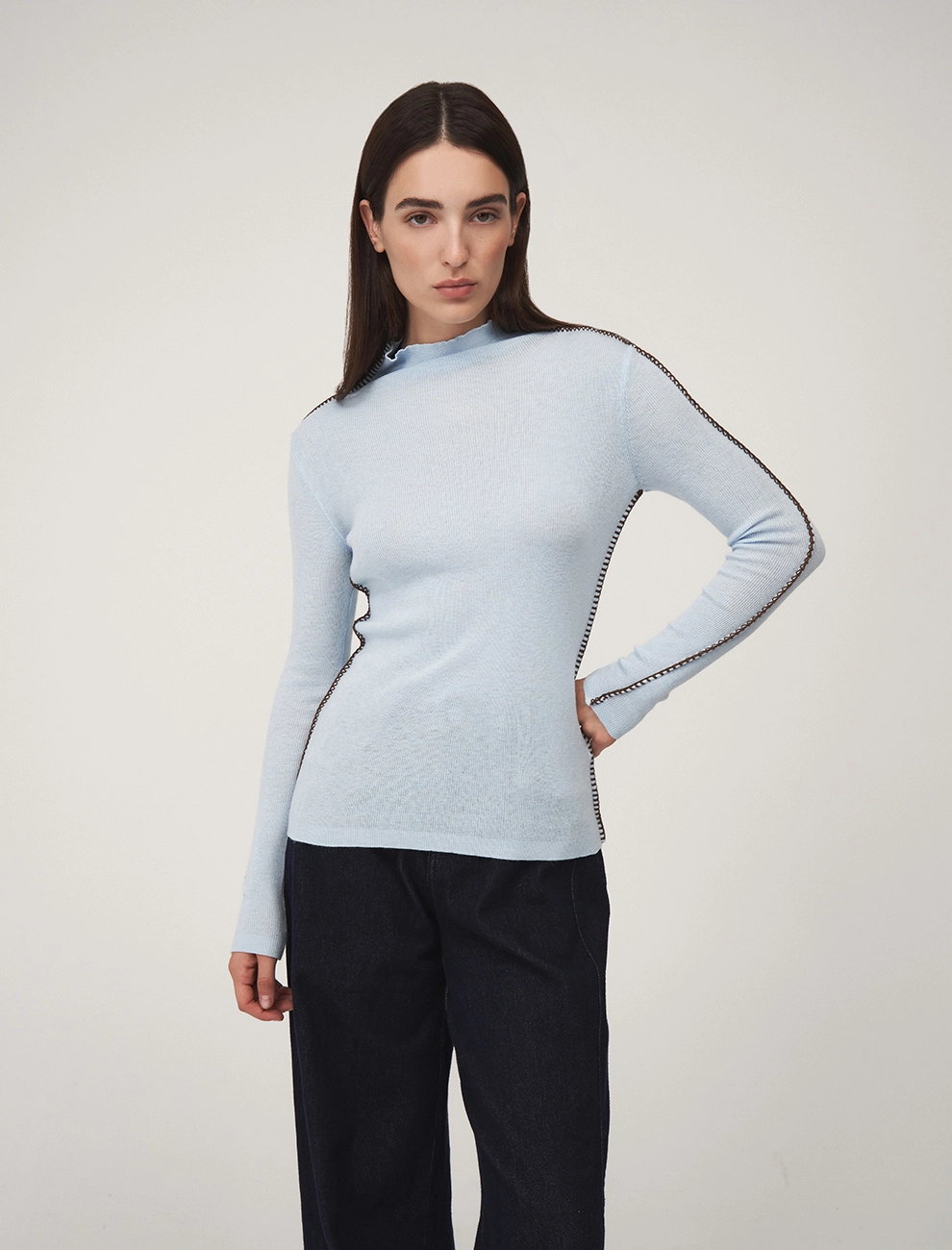 Водолазка женская 2526-0421-10 хлопок Hass