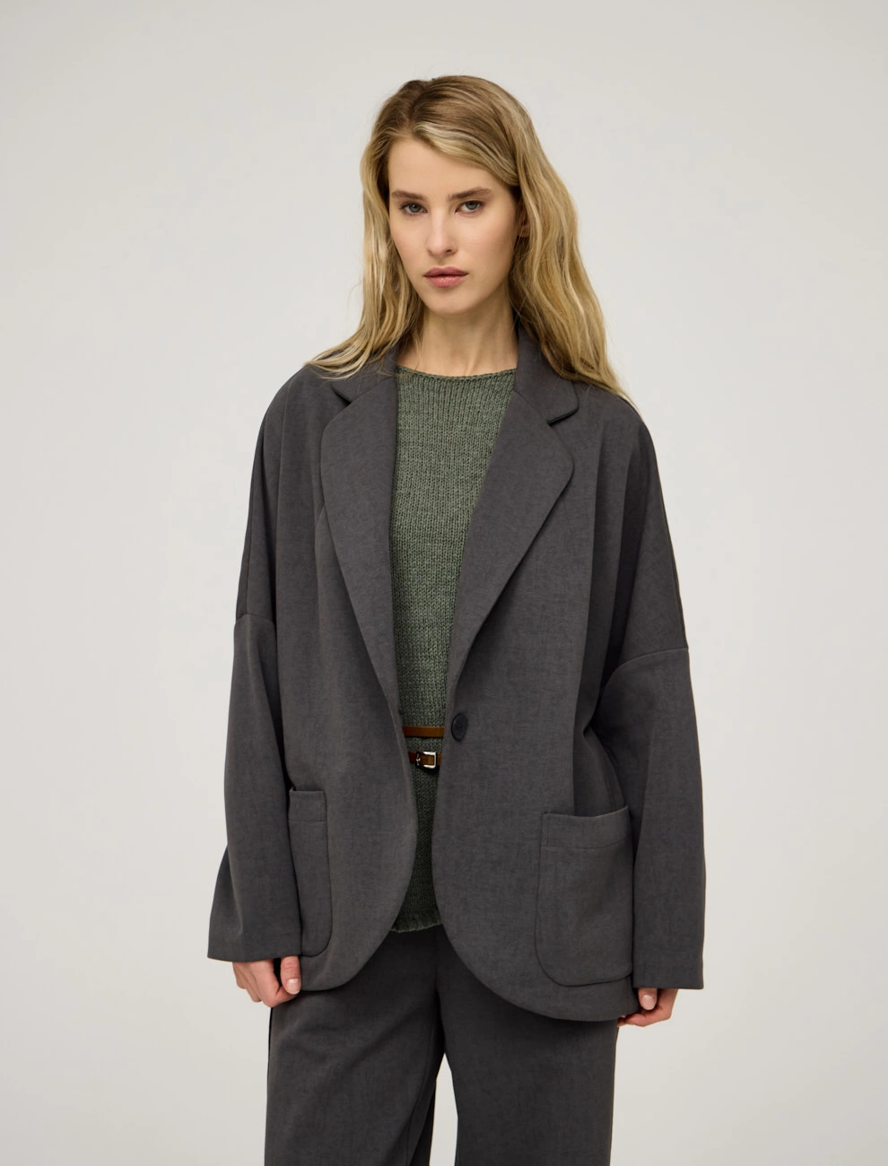 Жакет женский свободного силуэта хлопок Hass