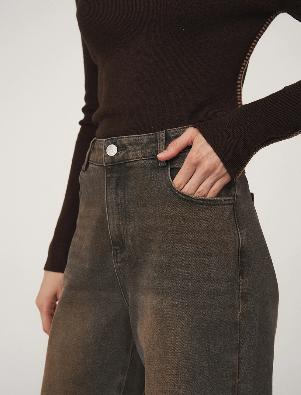 Джинсы женские 2526-0335-05 хлопок Hass