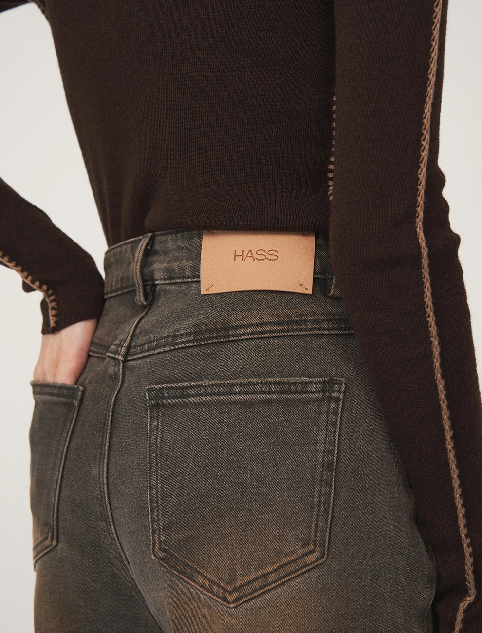 Джинсы женские 2526-0335-05 хлопок Hass