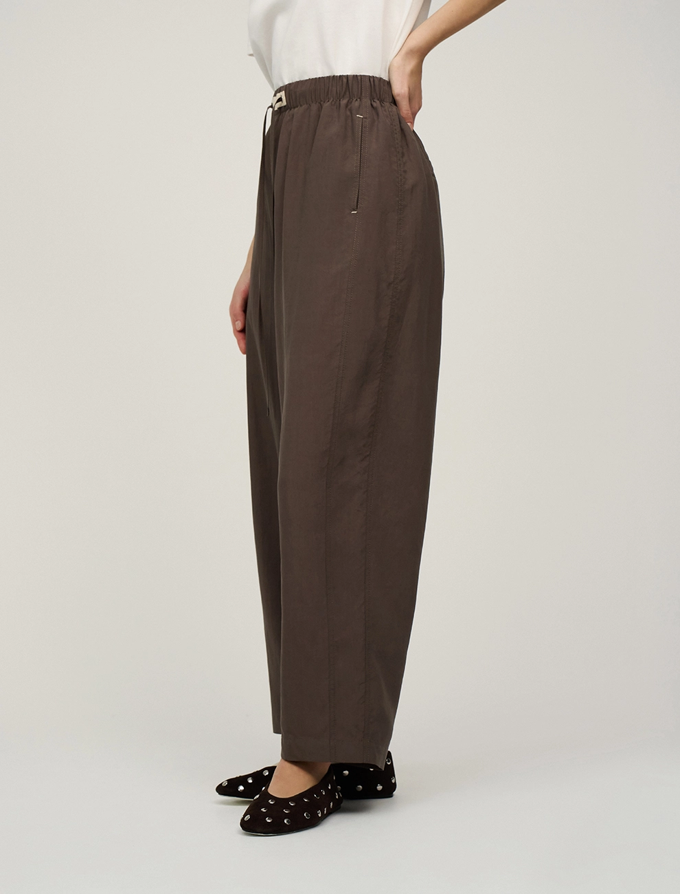 Брюки женские из  тенсела на резинке  Hass