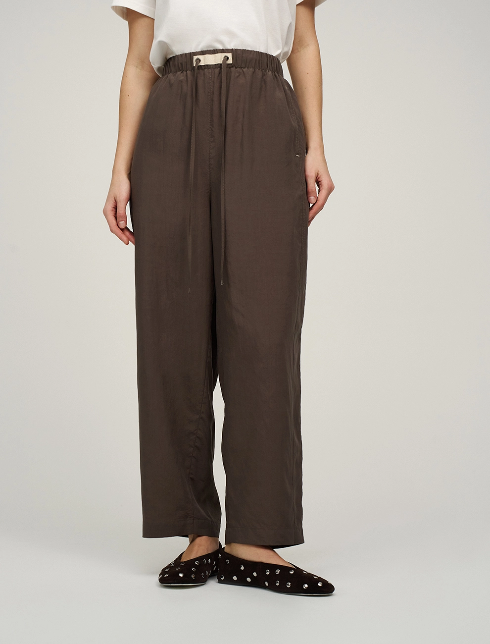 Брюки женские из  тенсела на резинке  Hass