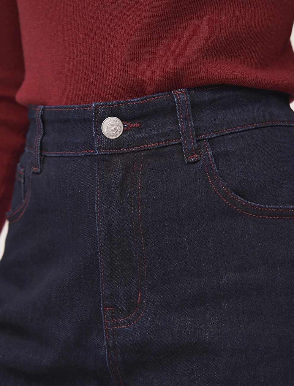 Джинсы женские 2526-0317-10 хлопок Hass