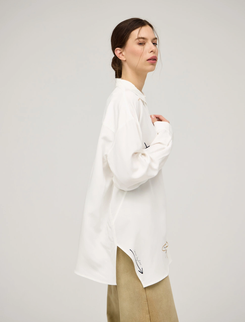 Рубашка женская "Направках" хлопок Hass