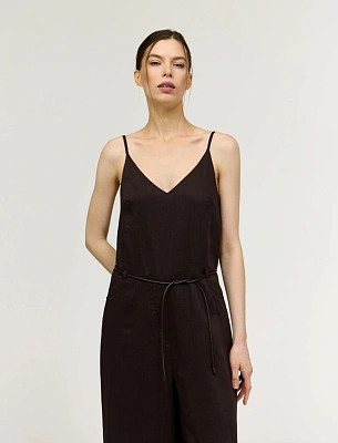 Коричневый женский комбинезон из крапивы крапива Hass