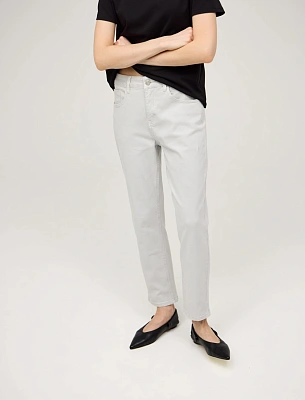 Серые женские базовые джинсы зауженные хлопок Hass