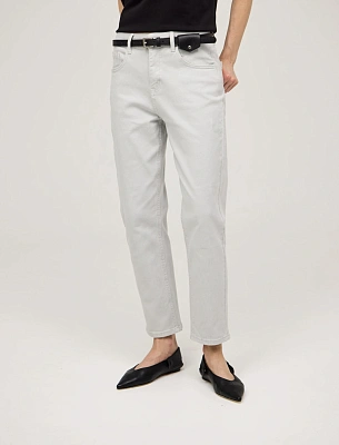 Серые женские базовые джинсы зауженные хлопок Hass