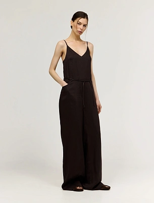 Коричневый женский комбинезон из крапивы крапива Hass